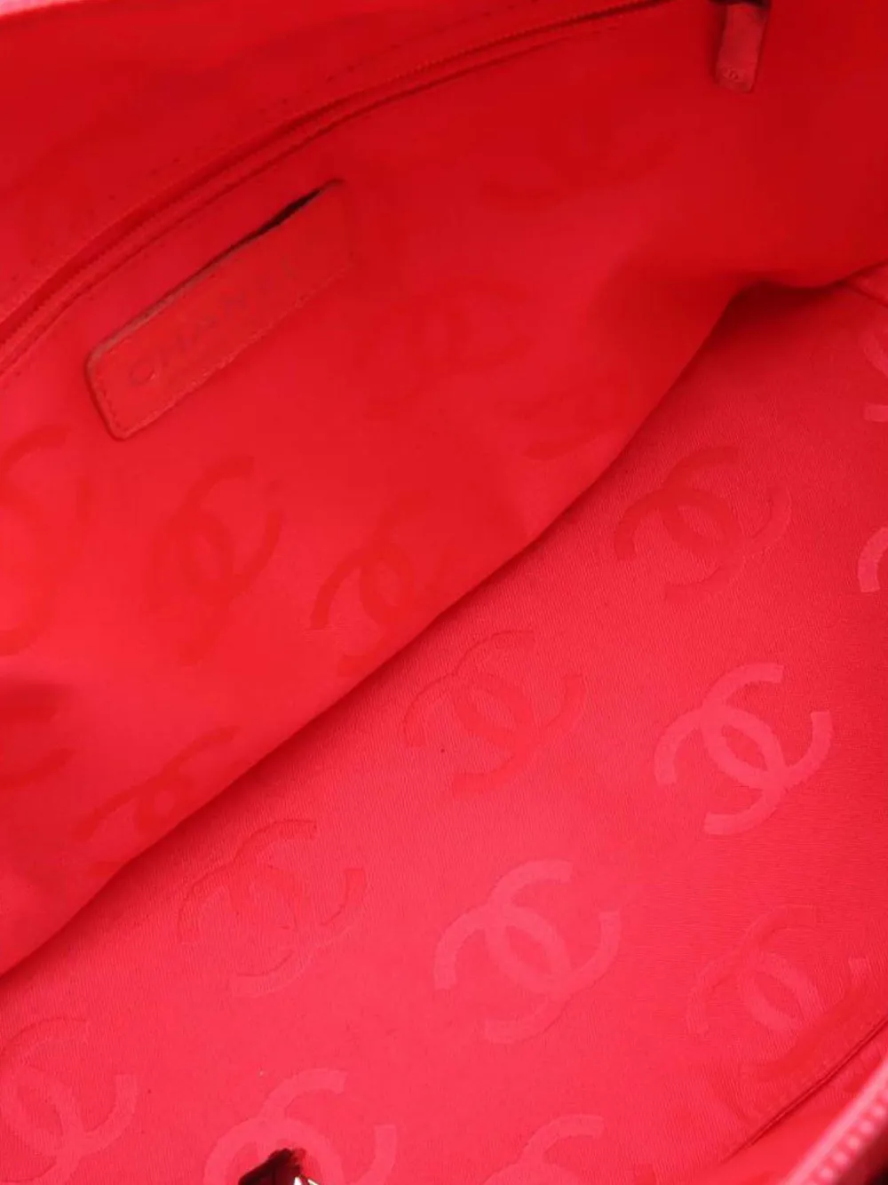 2004-2005 Large Lambskin Cambon Ligne Tote Bag