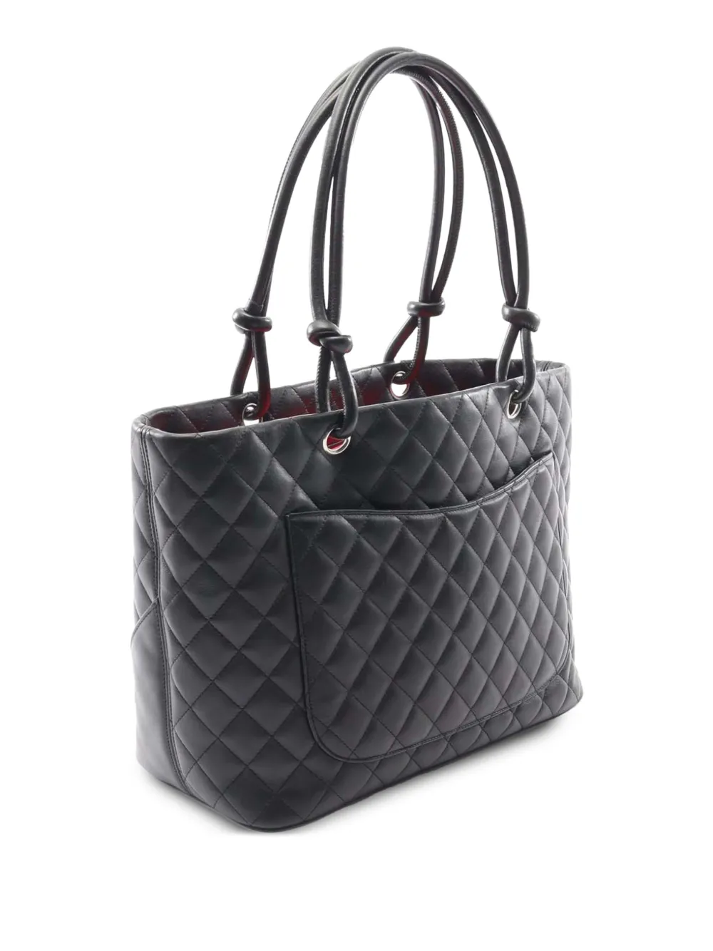 2004-2005 Large Lambskin Cambon Ligne Tote Bag