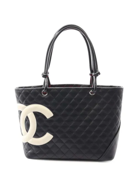 CHANEL Pre-Owned 2004-2005 Large Lambskin Cambon Ligne tote bag