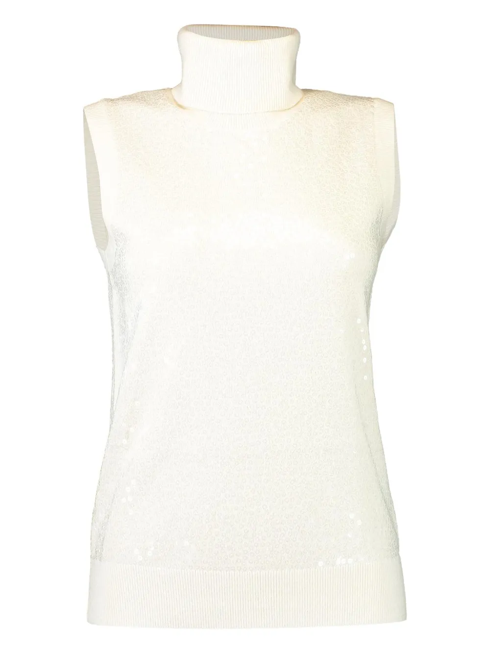 Michael Kors Collection タートルネック トップ - ニュートラル Michael Kors Collection タートルネック トップ - ニュートラル