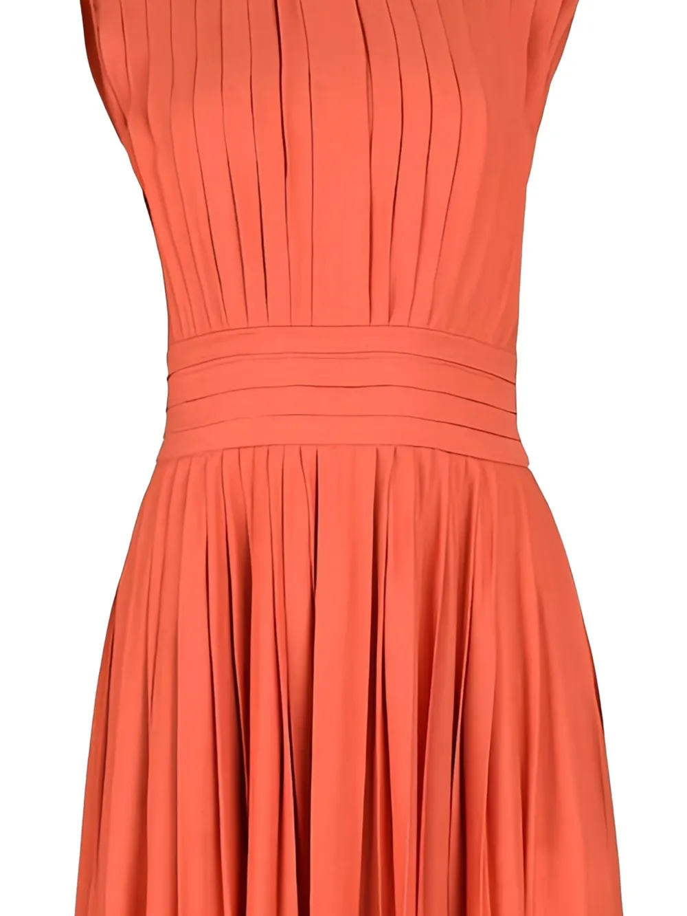 Giambattista Valli Maxi-jurk met plooirok Oranje