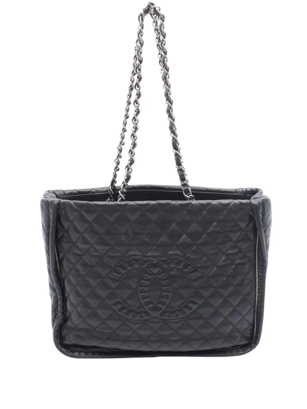 CHANEL Pre-Owned 2011 CC In The Mix Tote Bag aus gestepptem Lammleder | Schwarz | Image 1