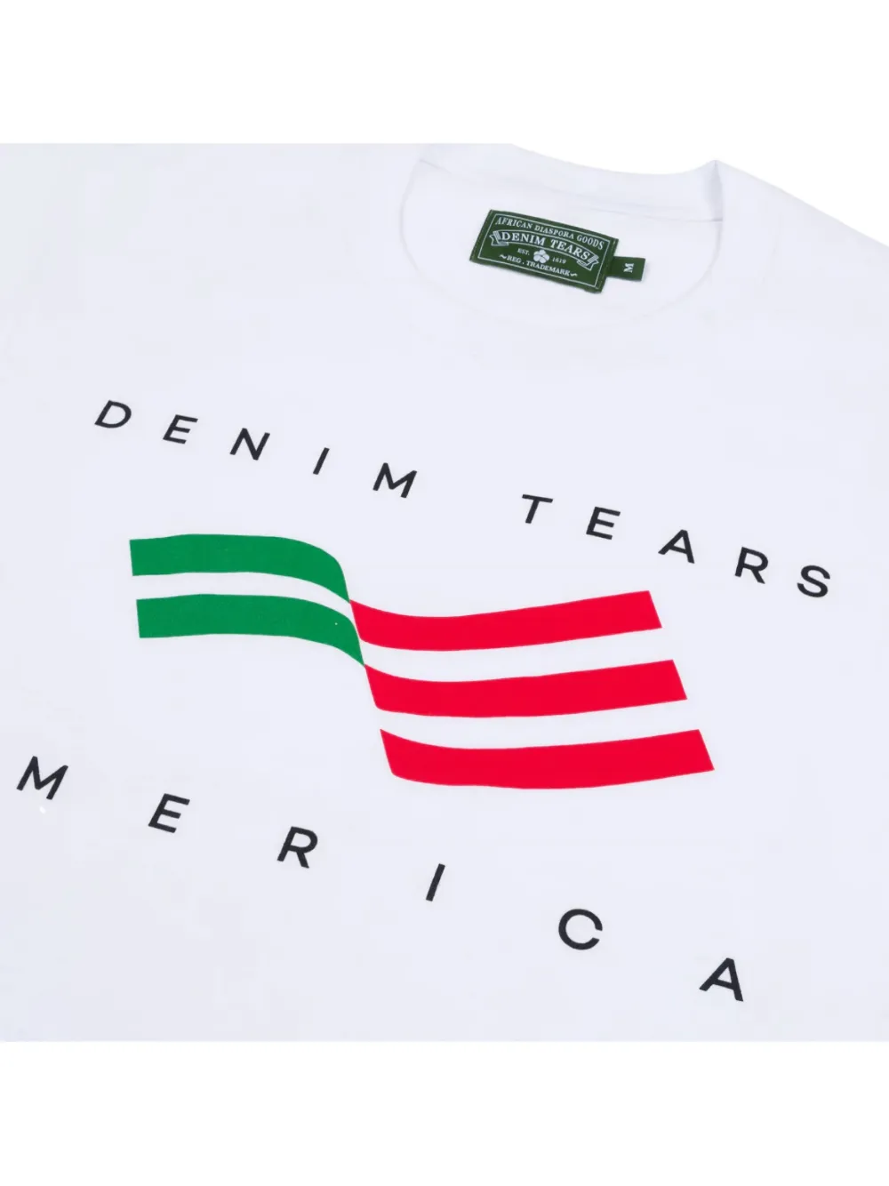 Denim Tears America Sportswear Graphic-print T-shirt In White