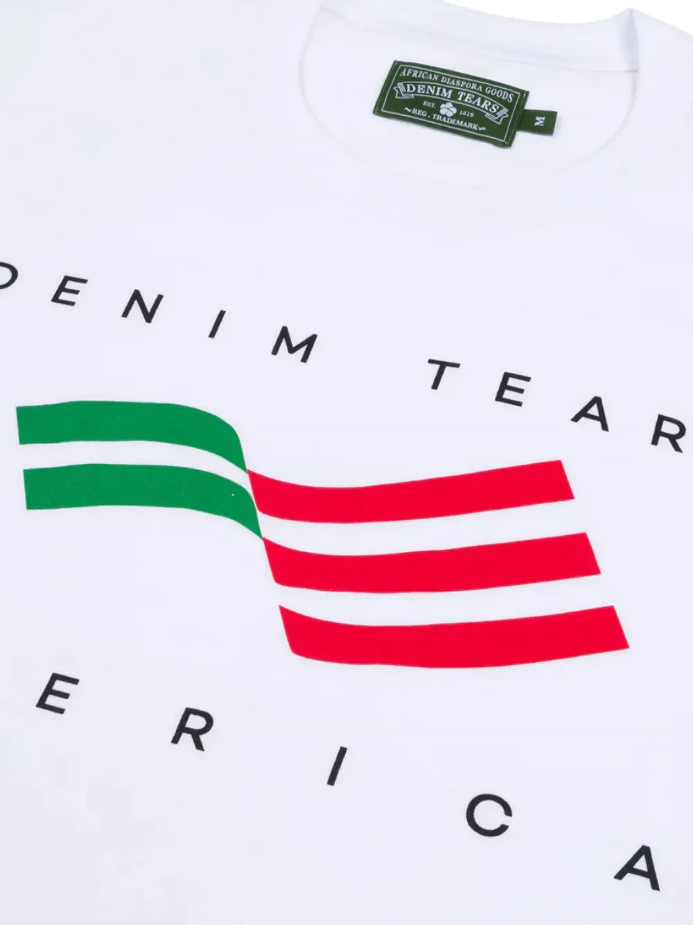 Denim Tears America Sportswear T-shirt met grafische print Wit