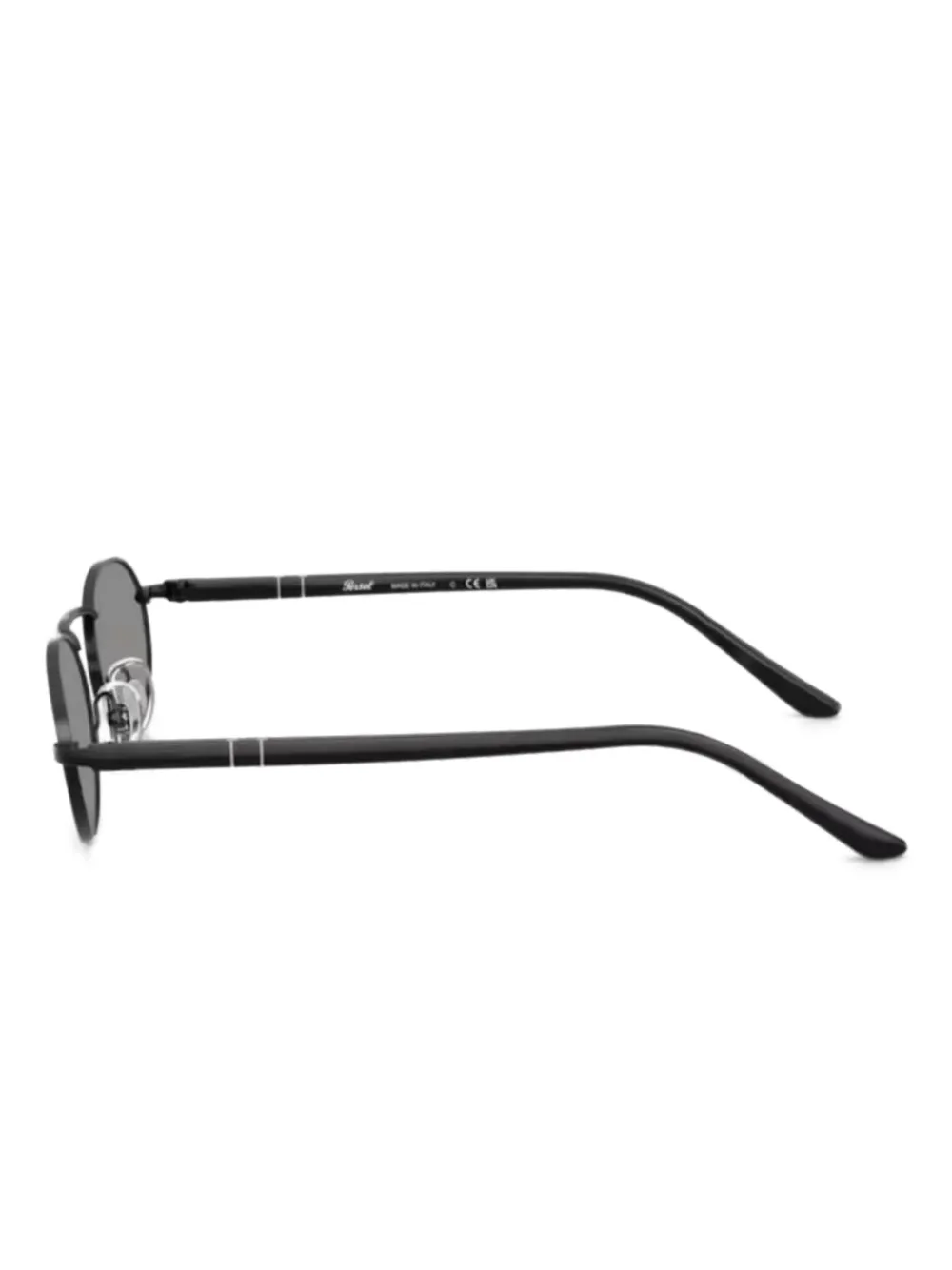 Persol Zonnebril met ovalen montuur Zwart