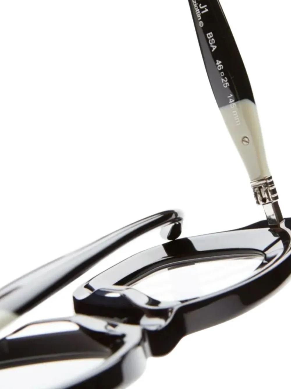 Kuboraum J1 bril met rivetdetail Zwart