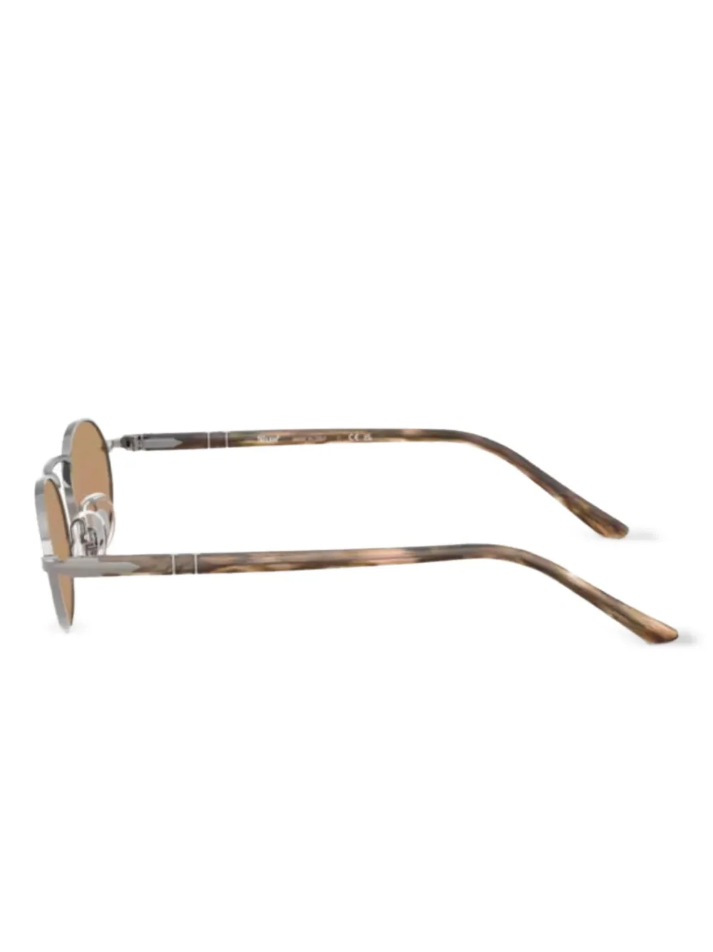 Persol Zonnebril met ovalen montuur Zilver