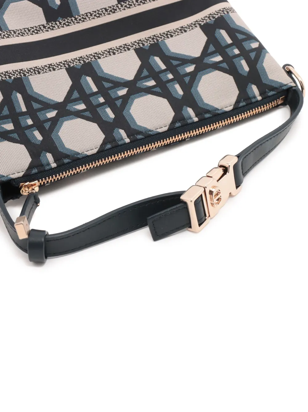 Christian Dior Pre-Owned 2000-2025 DiorTravel Technical Fabric Macrocannage Nomad Pouch handbag | Pre-Owned | Image 2