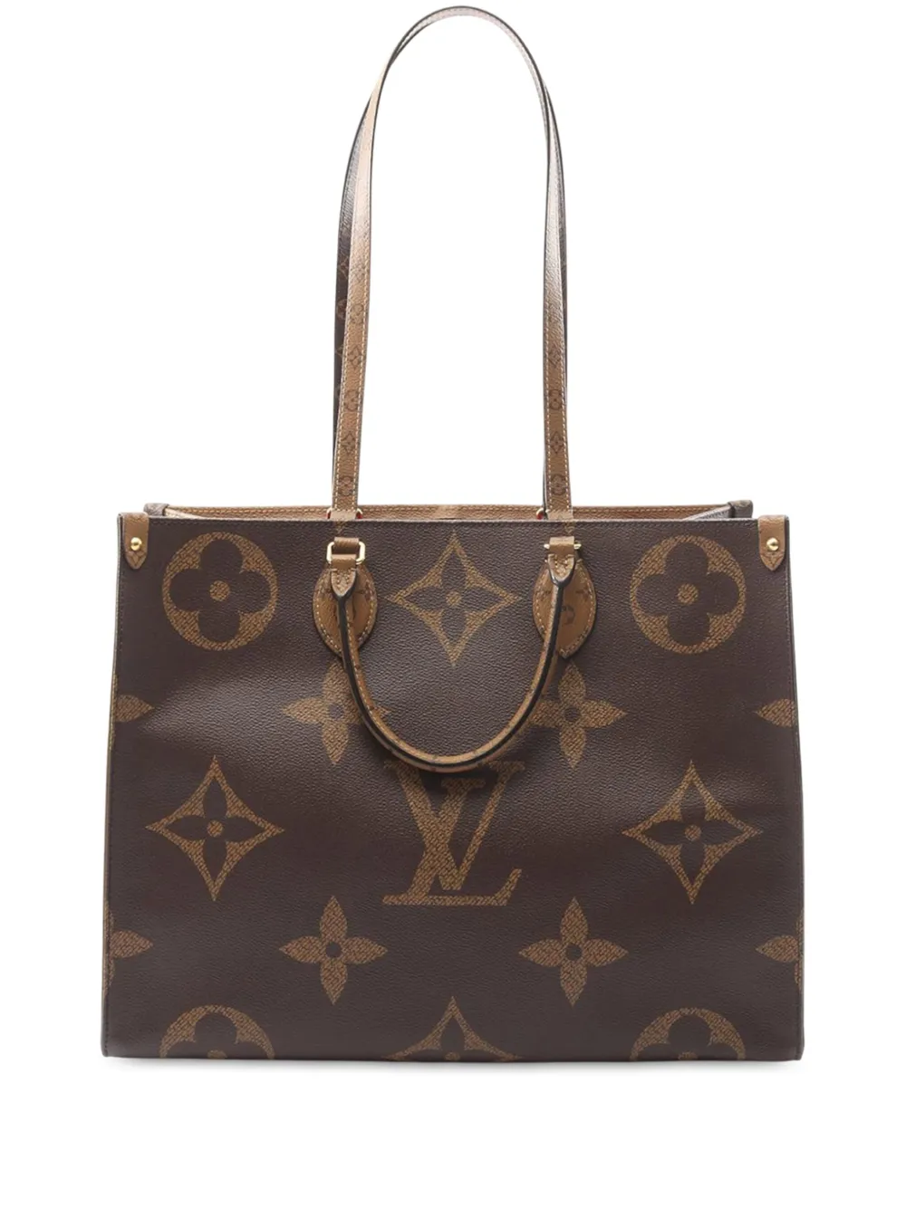 Louis Vuitton Pre-Owned 2019 Monogram Reverse Giant OnTheGo GM satchel Louis Vuitton Pre-Owned 2019 Monogram Reverse Giant OnTheGo GM satchel