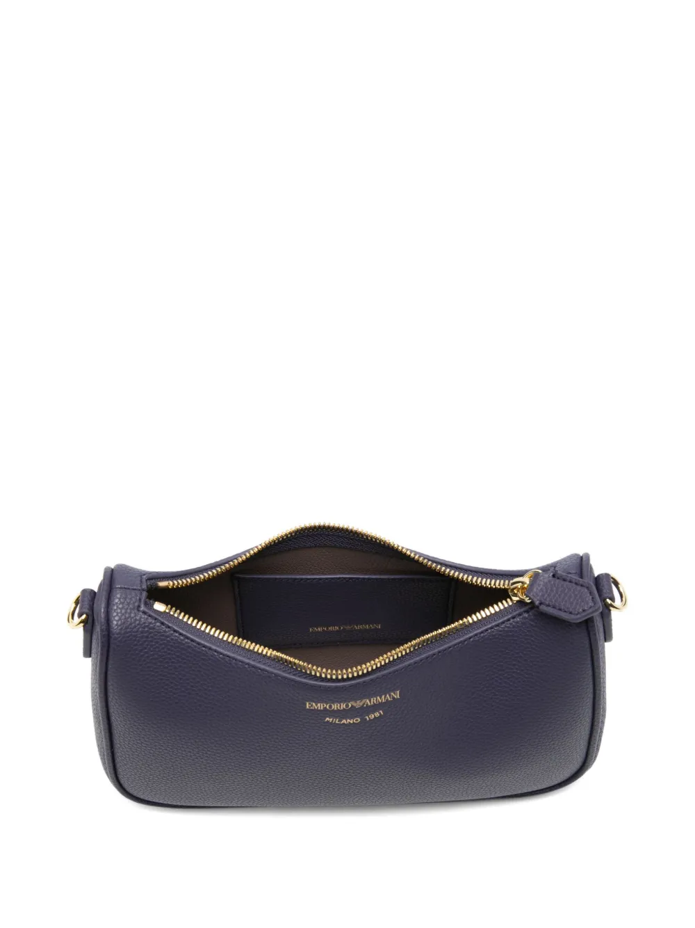 Emporio Armani Logo-detail Shoulder Bag In Purple