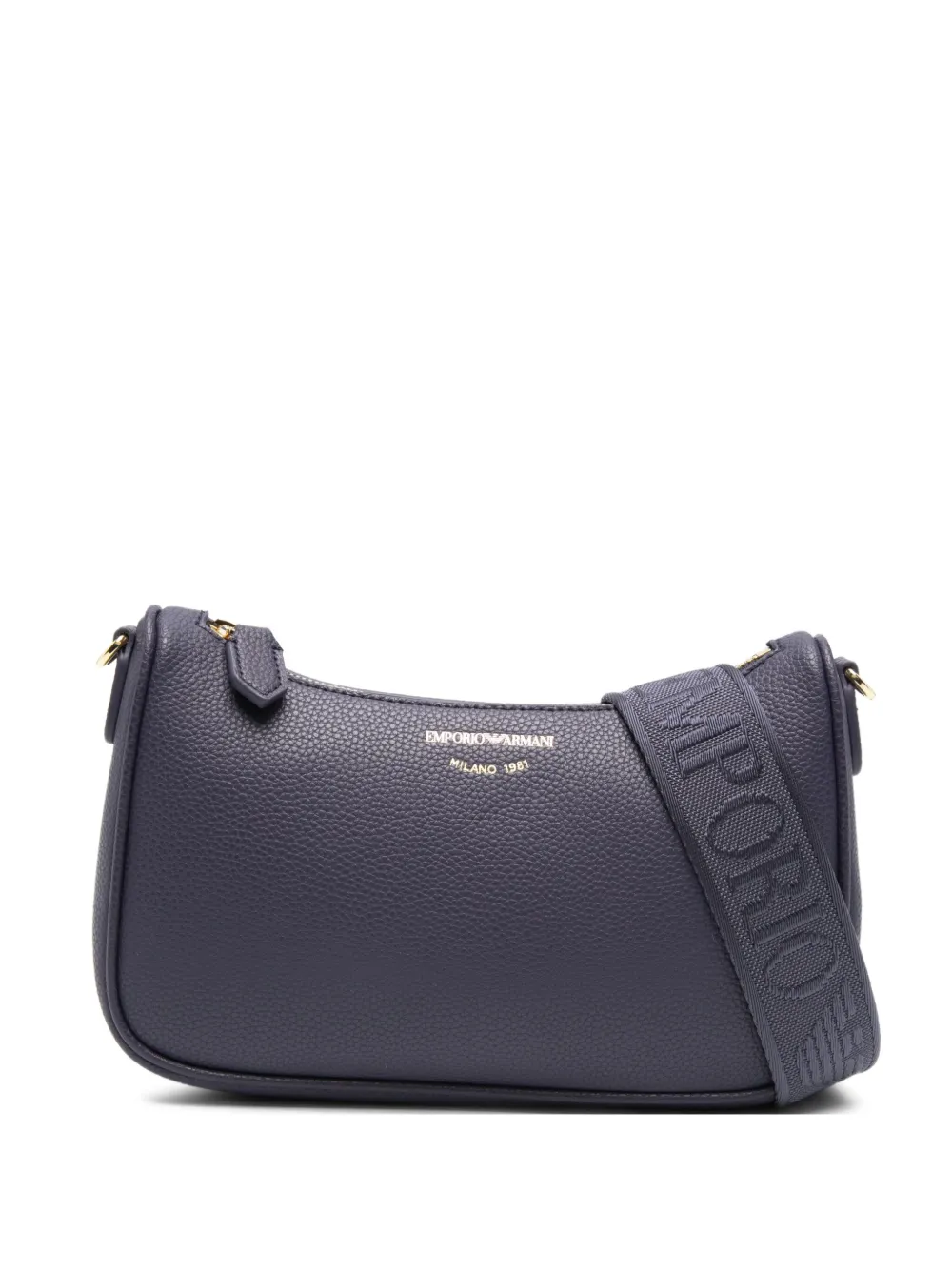 Emporio Armani Logo-detail Shoulder Bag In Purple
