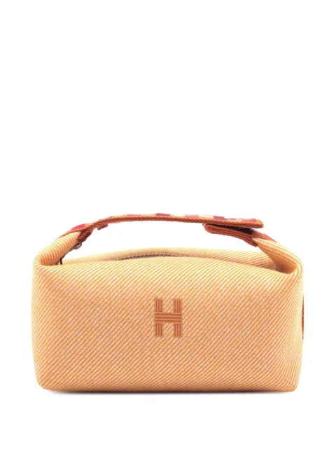 Hermès Pre-Owned 2020-2025 Small Wool Bride a Brac Au Carre Case vanity bag