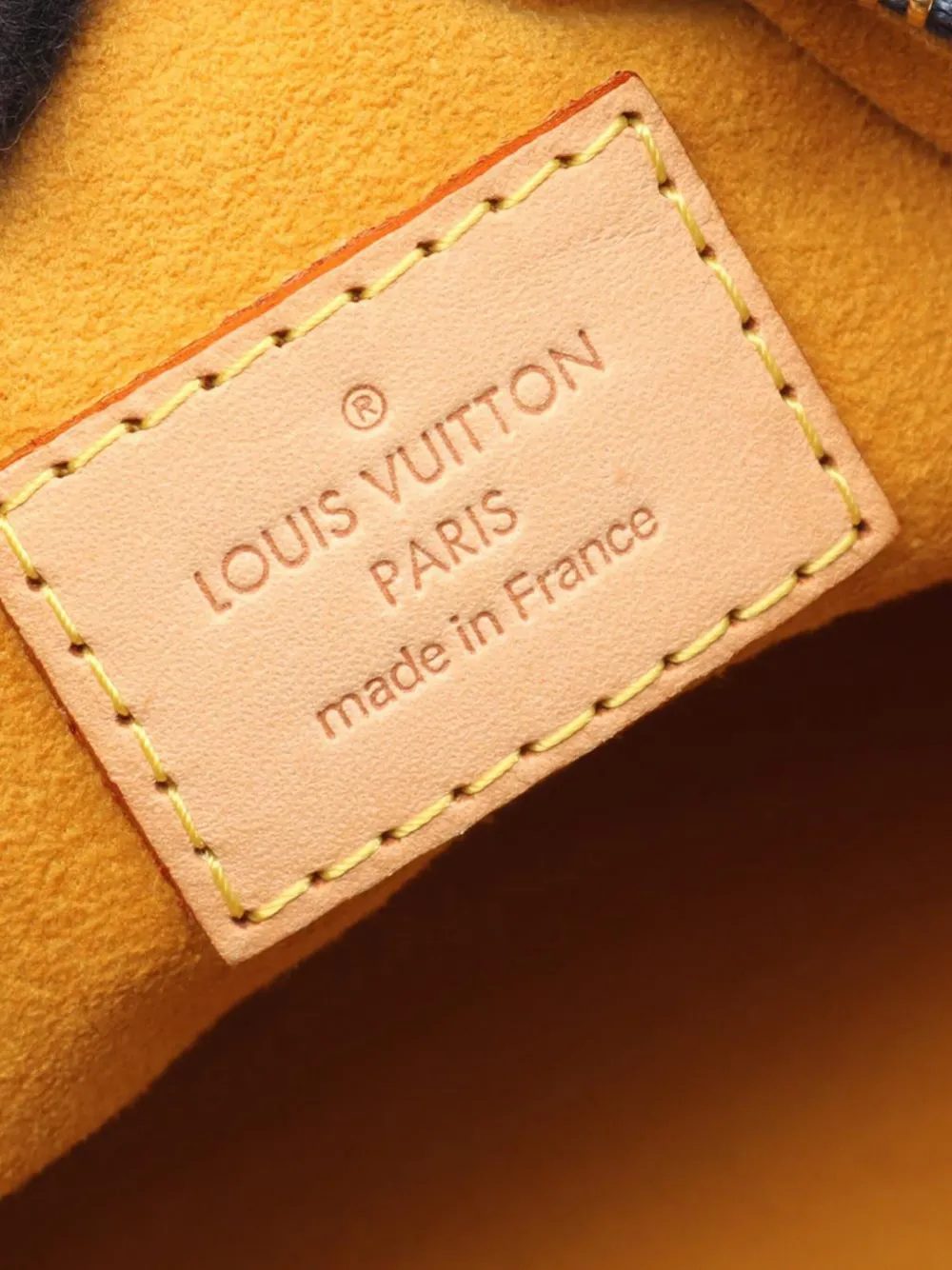 Pre-owned Louis Vuitton 2006 Monogram Denim Baggy Pm Shoulder Bag In Blue
