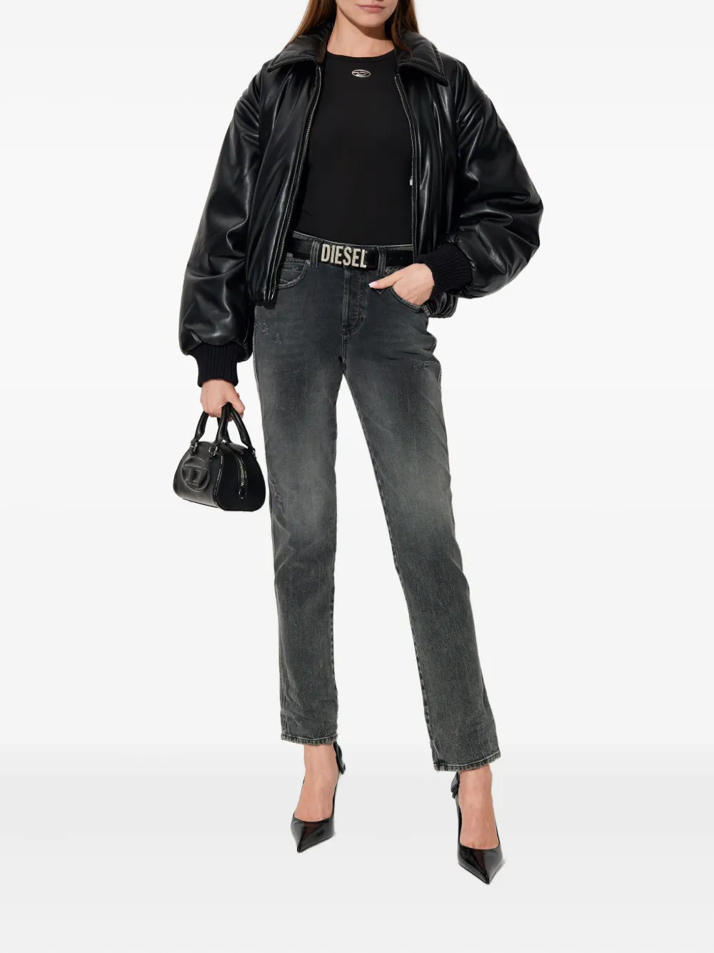 Diesel 1992 D-Jiann distressed-detailed jeans - Grijs