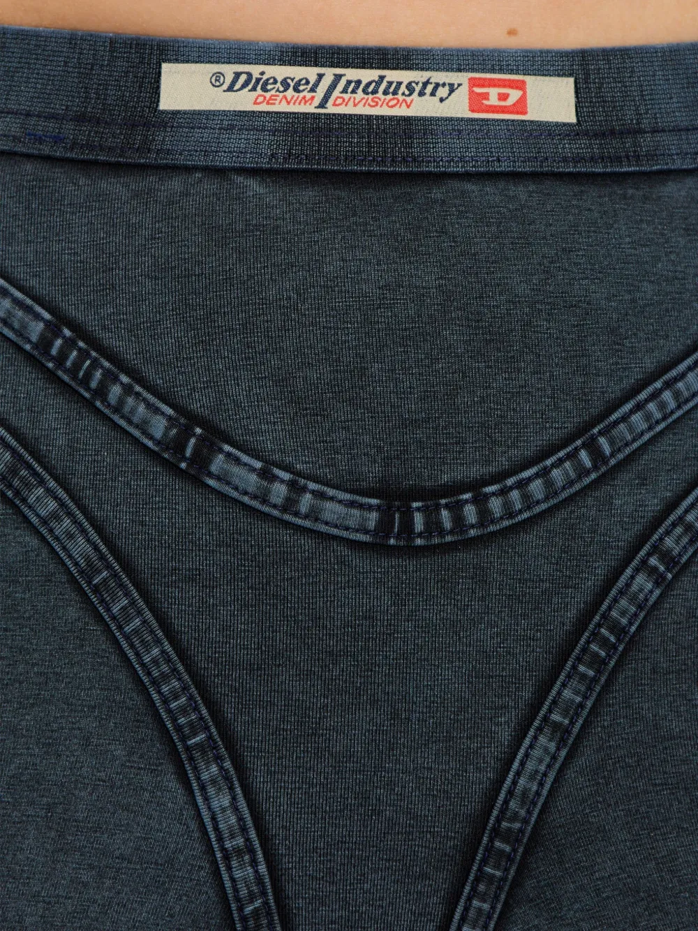 Diesel O-Alline midi-rok met detail aan de voorkant Blauw