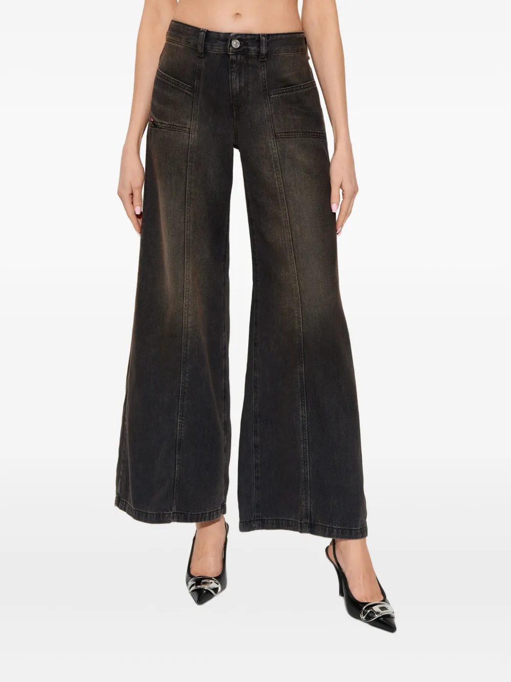 Diesel D-Akii jeans met zakken Zwart