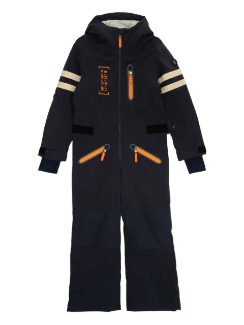 Bogner Kids Powder striped zipped snowsuit