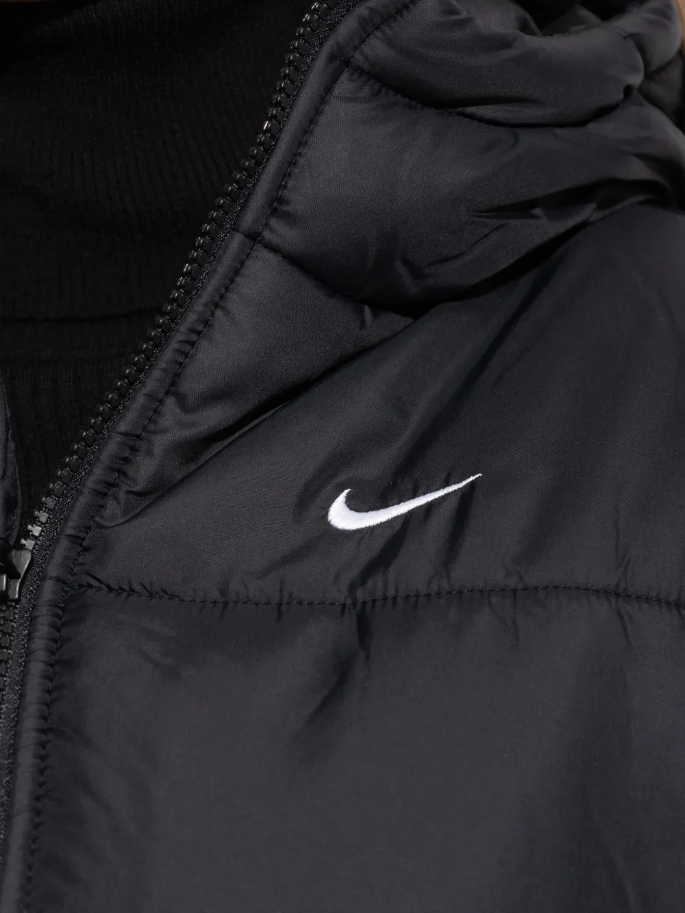 Nike Sportswear Classic Hooded Therma Fit Puffer Jacket In Black