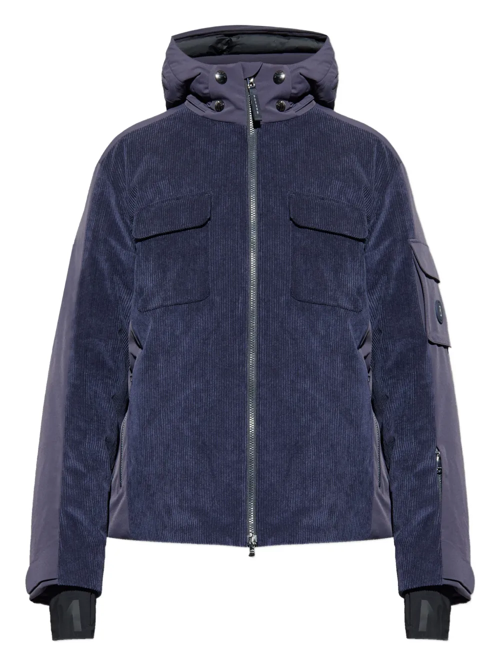 Bogner Cobe Corduroy Hooded Jacket In Blue
