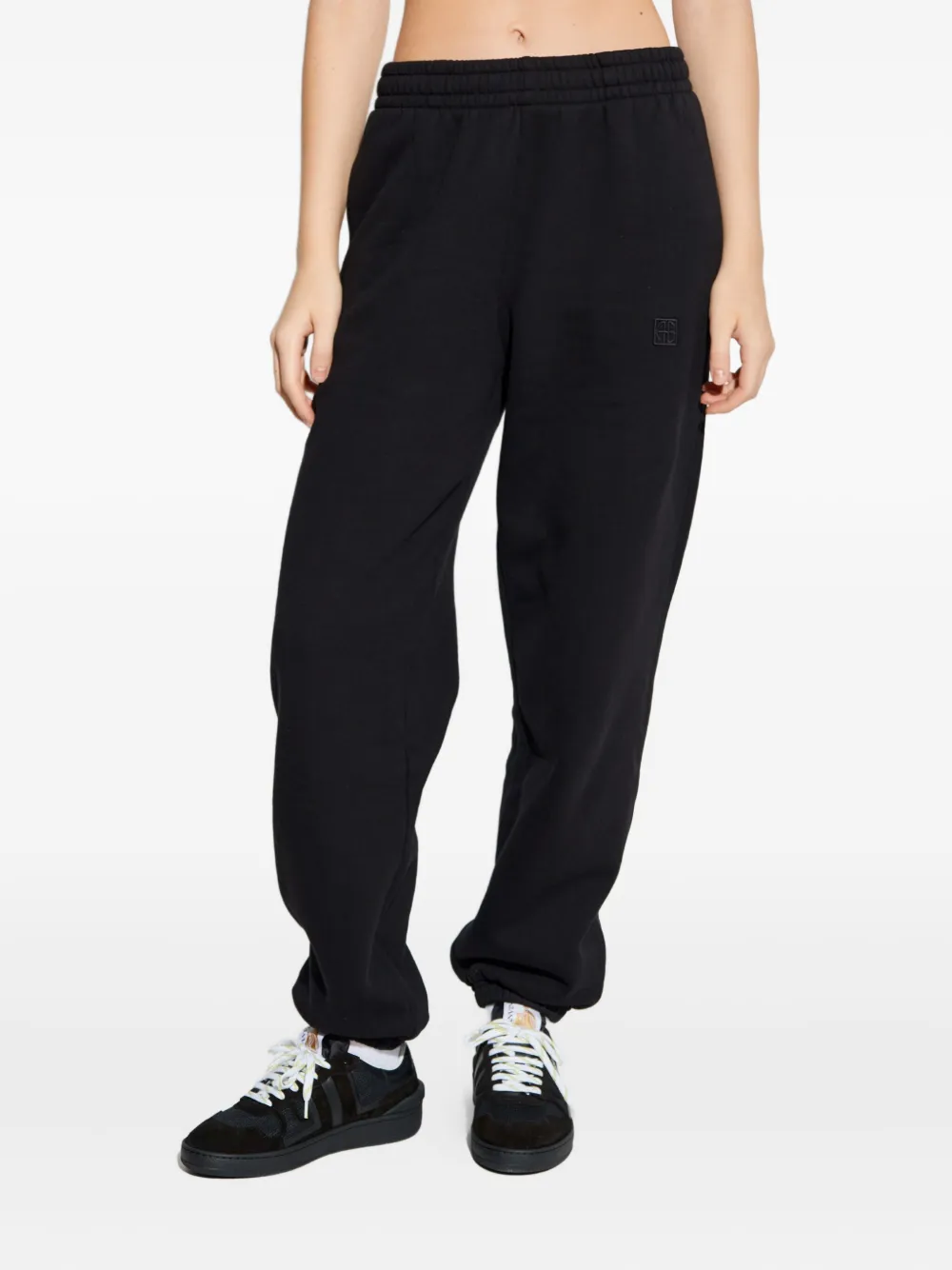 Anine Bing Elastic Waist Sweatpants In Black