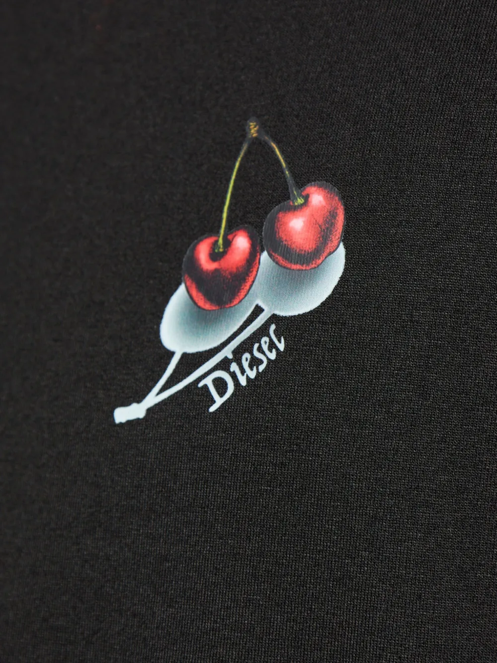 Diesel Kit-James pyjama met kersenprint Zwart