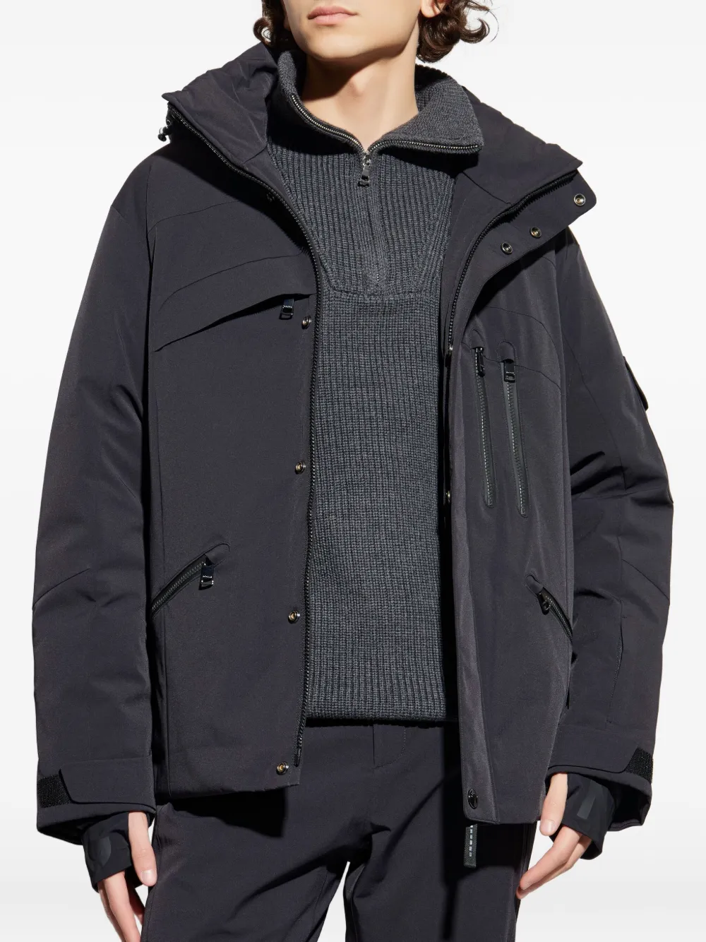 BOGNER Danjo jack met capuchon Zwart