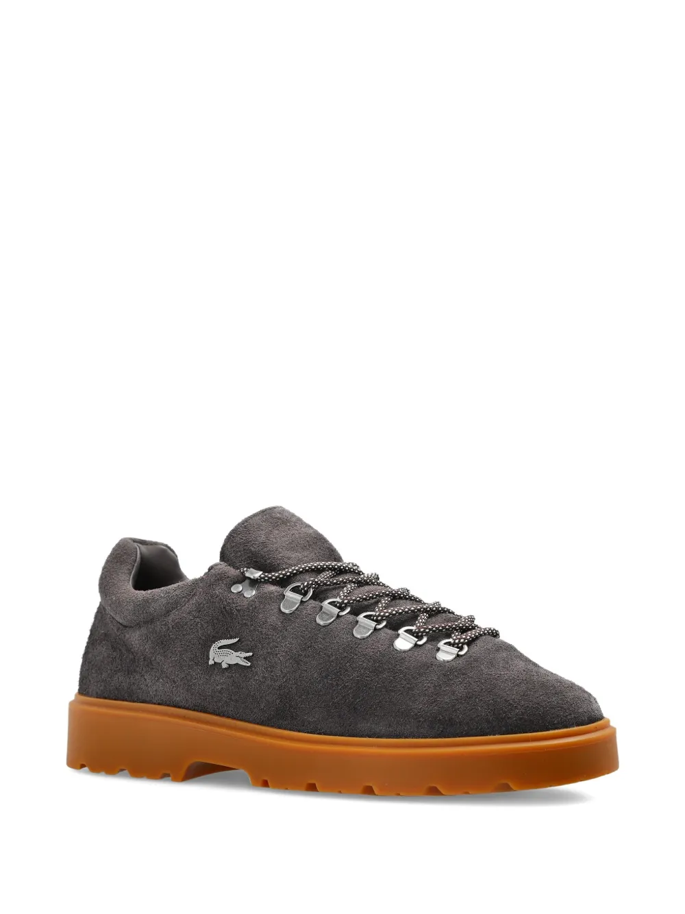 Lacoste Base Shot suède sneakers Grijs
