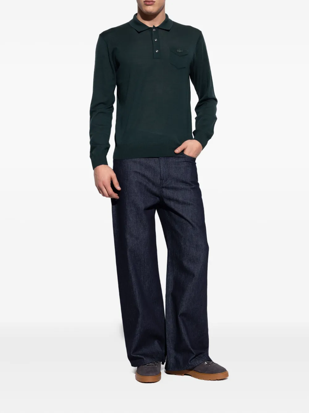 Lacoste Base Shot suède sneakers Grijs