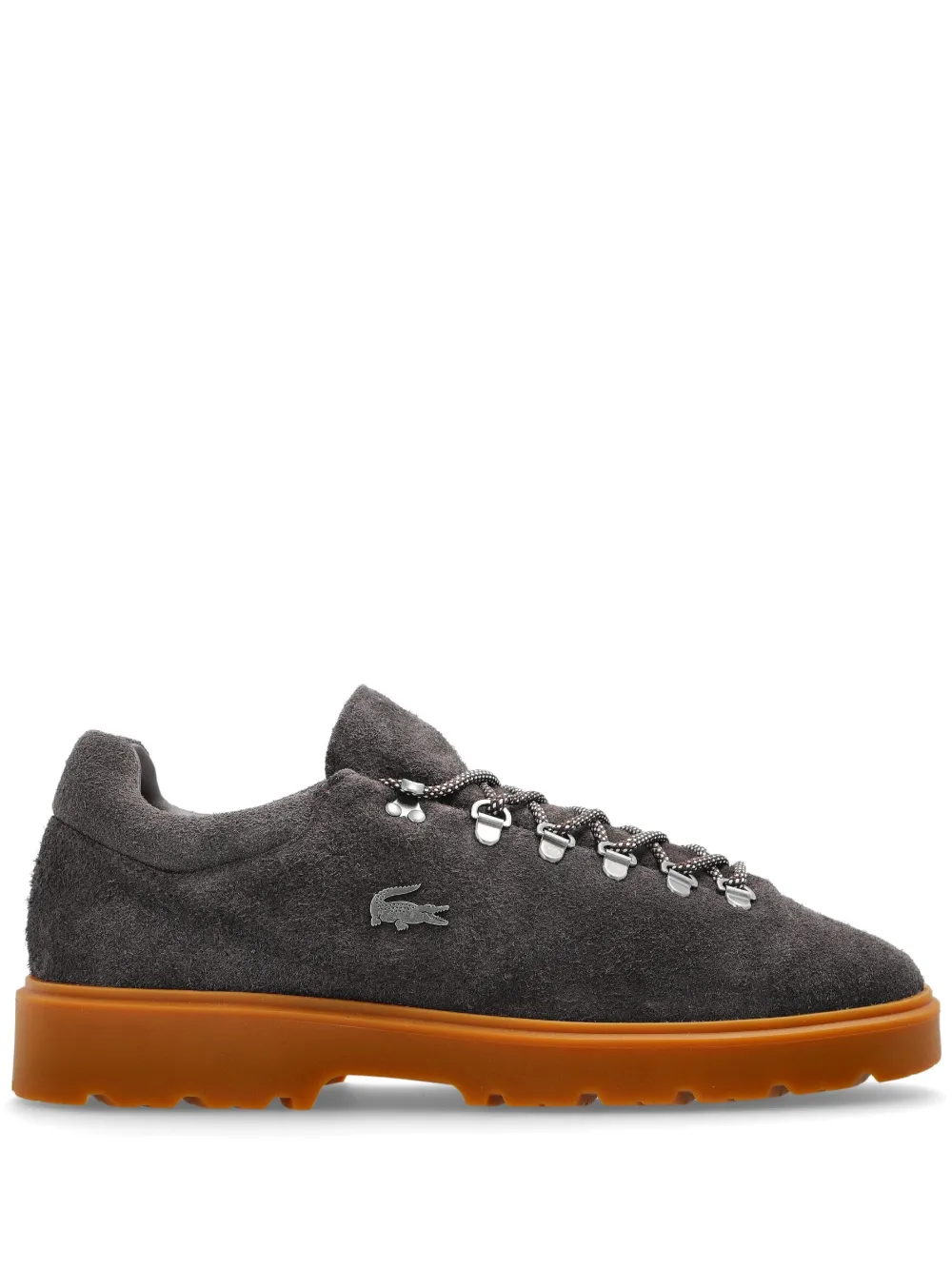 Lacoste Base Shot suède sneakers Grijs