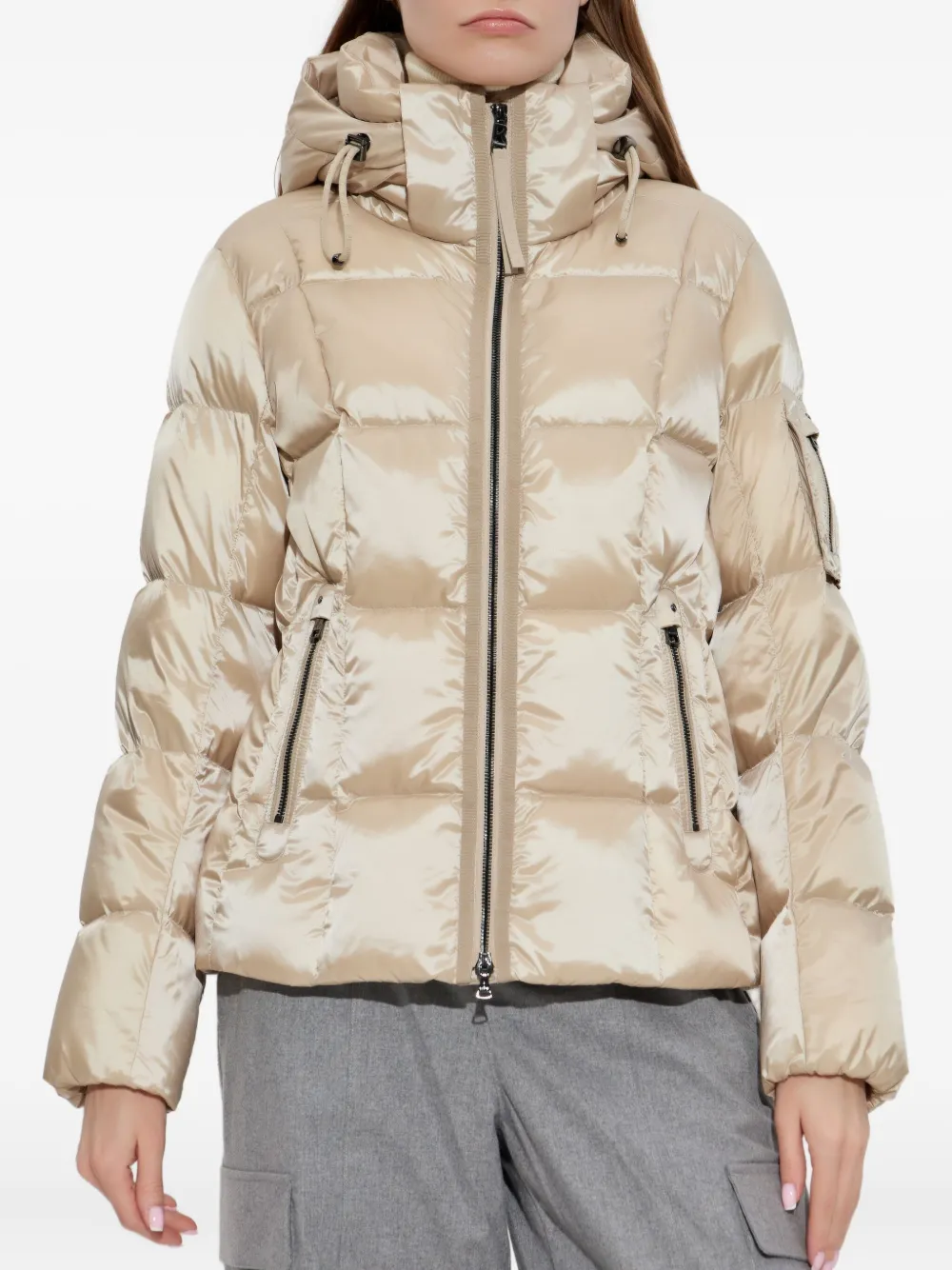Bogner Feline Quilted-design Jacket In Neutral