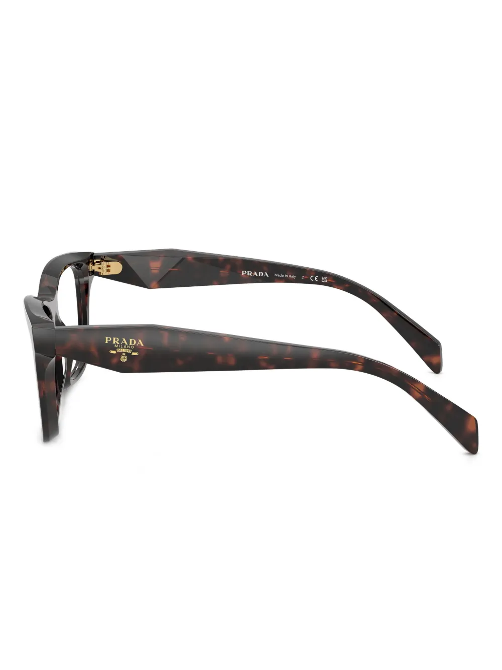 Prada Eyewear Bril met vierkant montuur Bruin