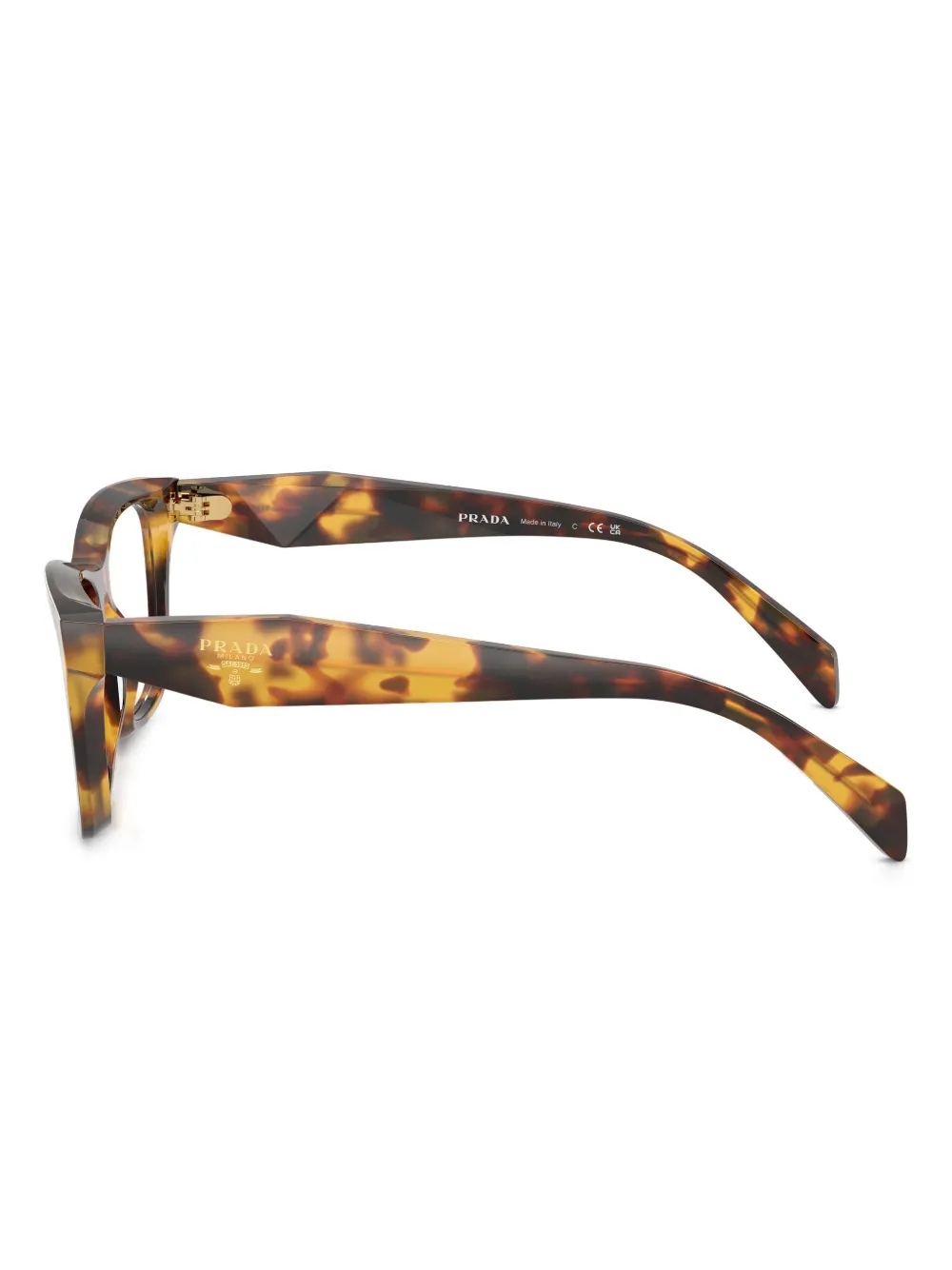 Prada Eyewear Bril met vierkant montuur Bruin