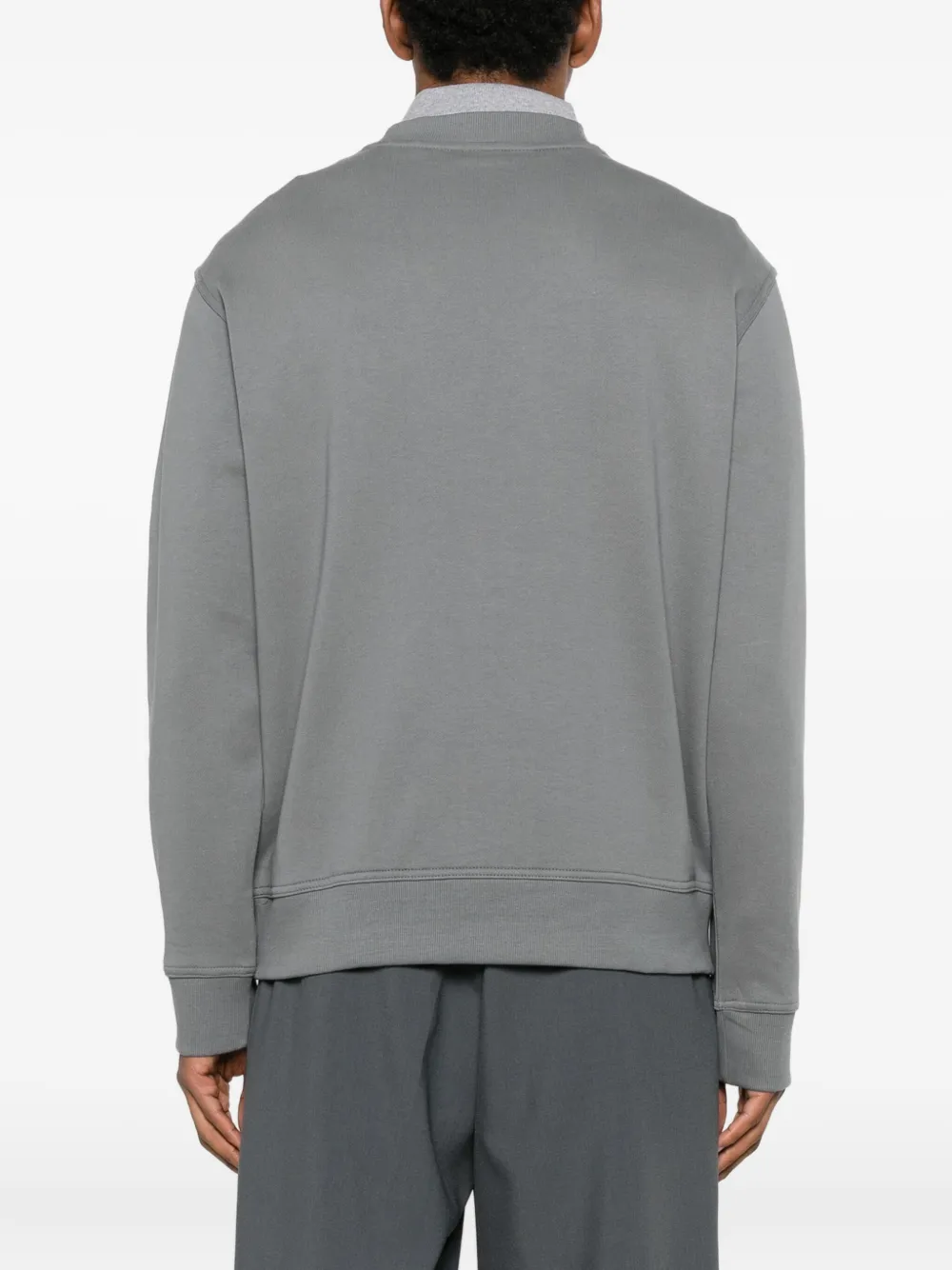 BOSS Sweater met logo Grijs