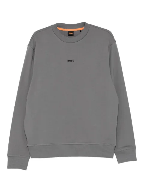 BOSS logo crew neck sweatshirt