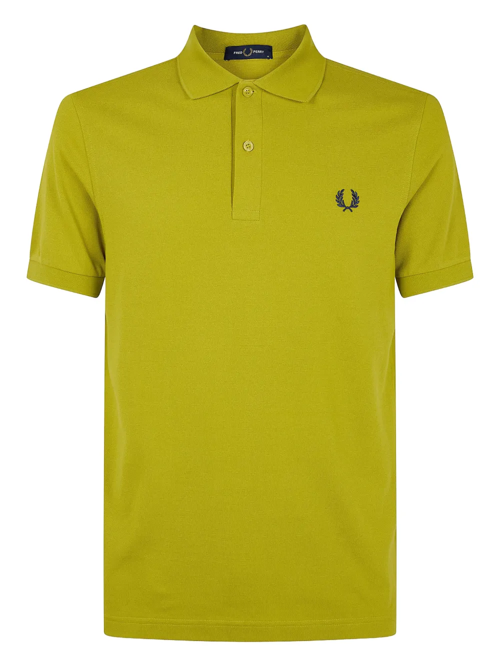 Fred Perry logo-embroidered polo shirt | Yellow | Image 1
