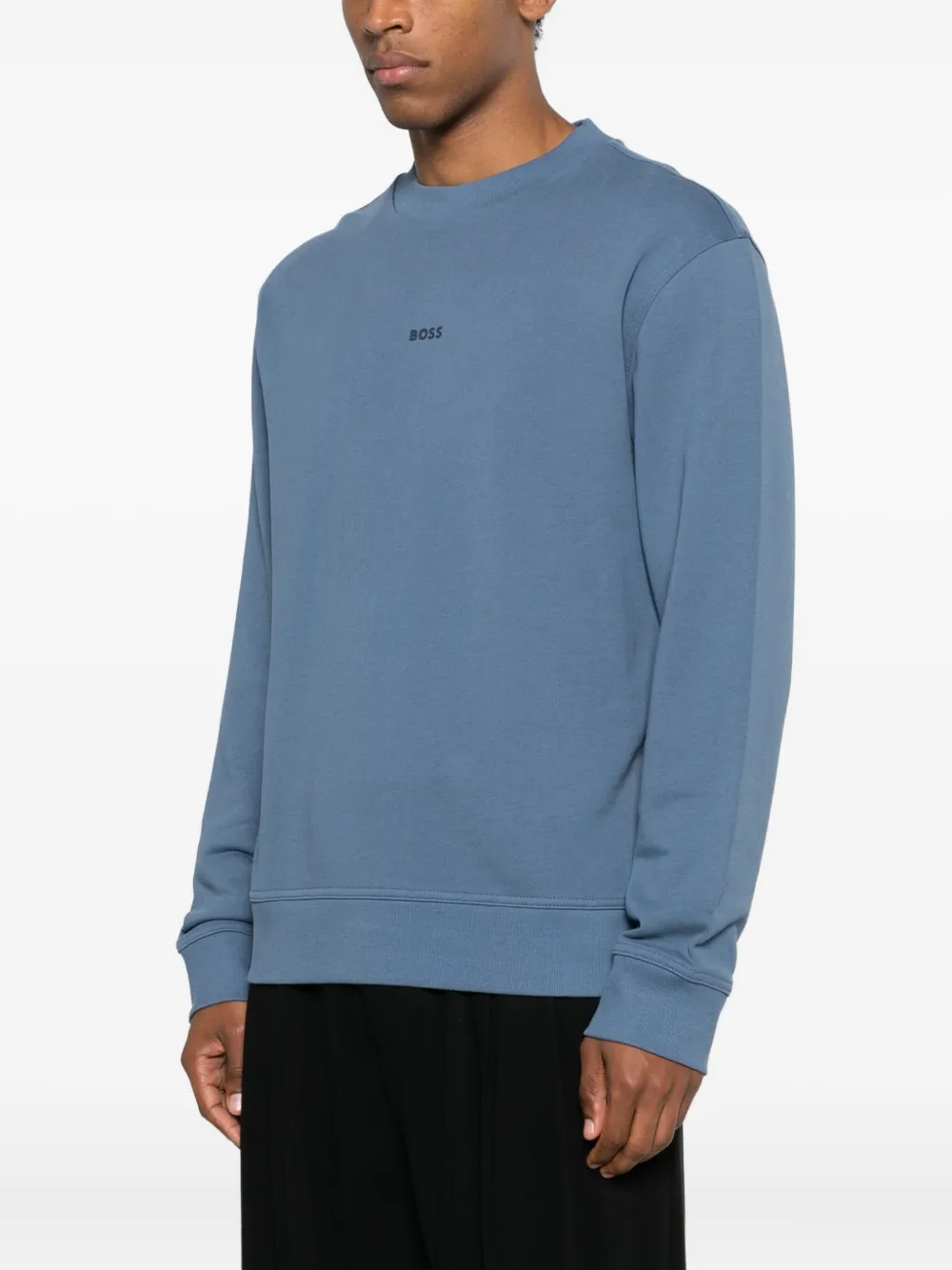 BOSS Sweater met ronde hals Blauw