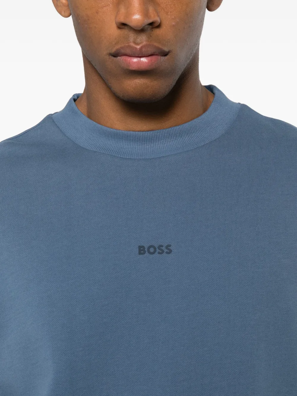 BOSS Sweater met ronde hals Blauw