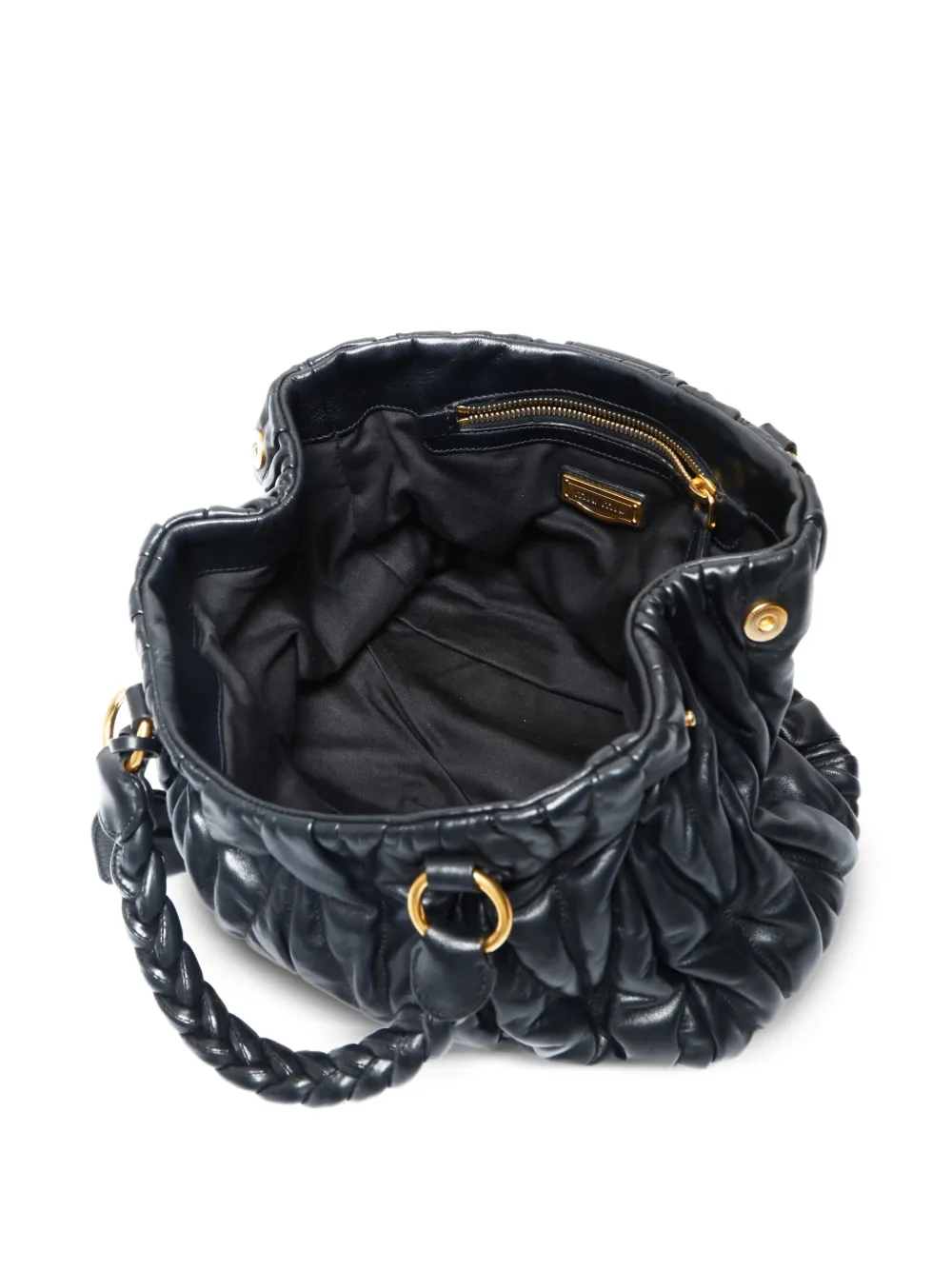 Miu Miu Pre-Owned  2010s matelassé braided-handle tote bag | Image 2