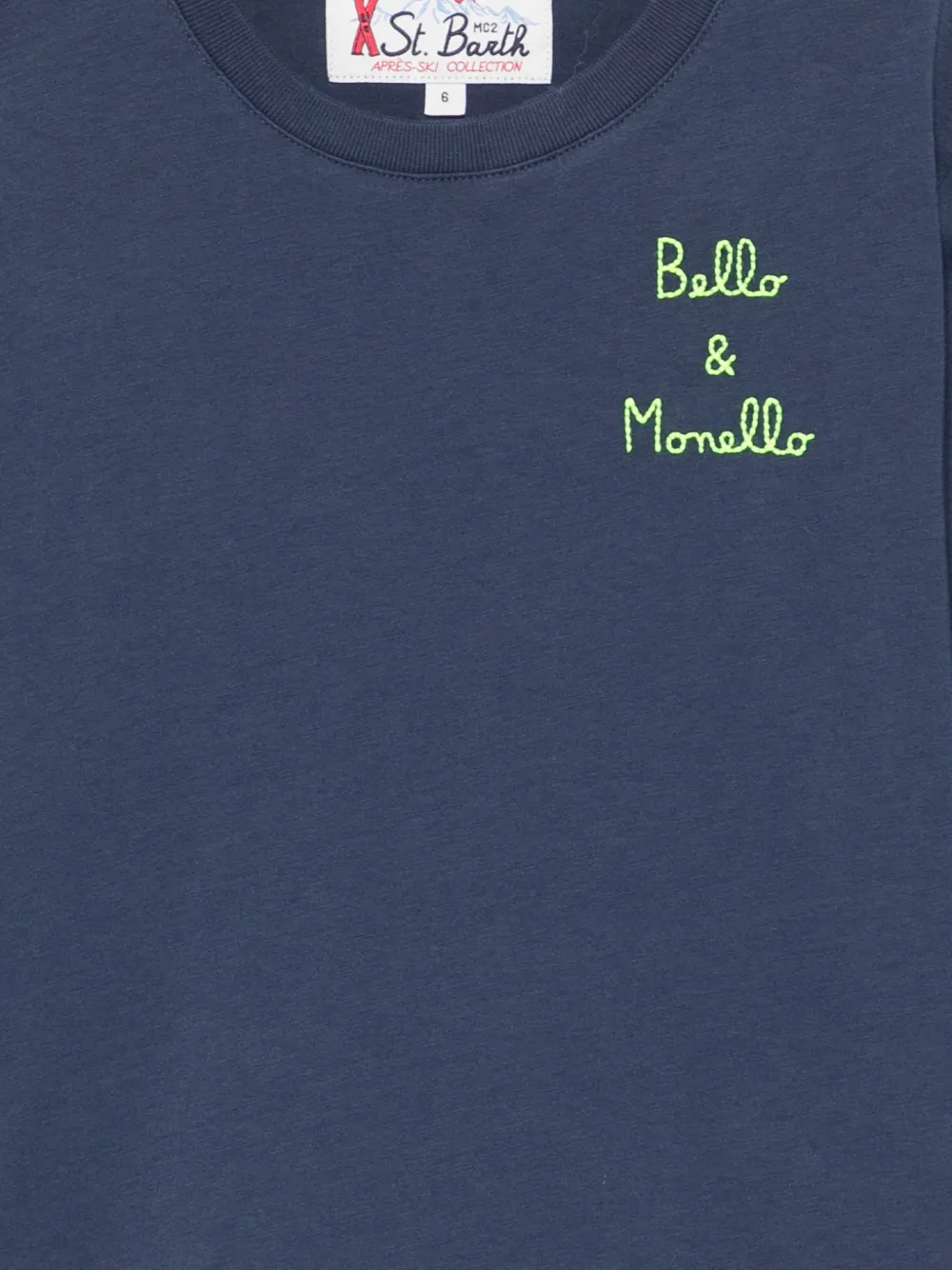 Mc2 Saint Barth Luton Jr Long-sleeve T-shirt In Blue