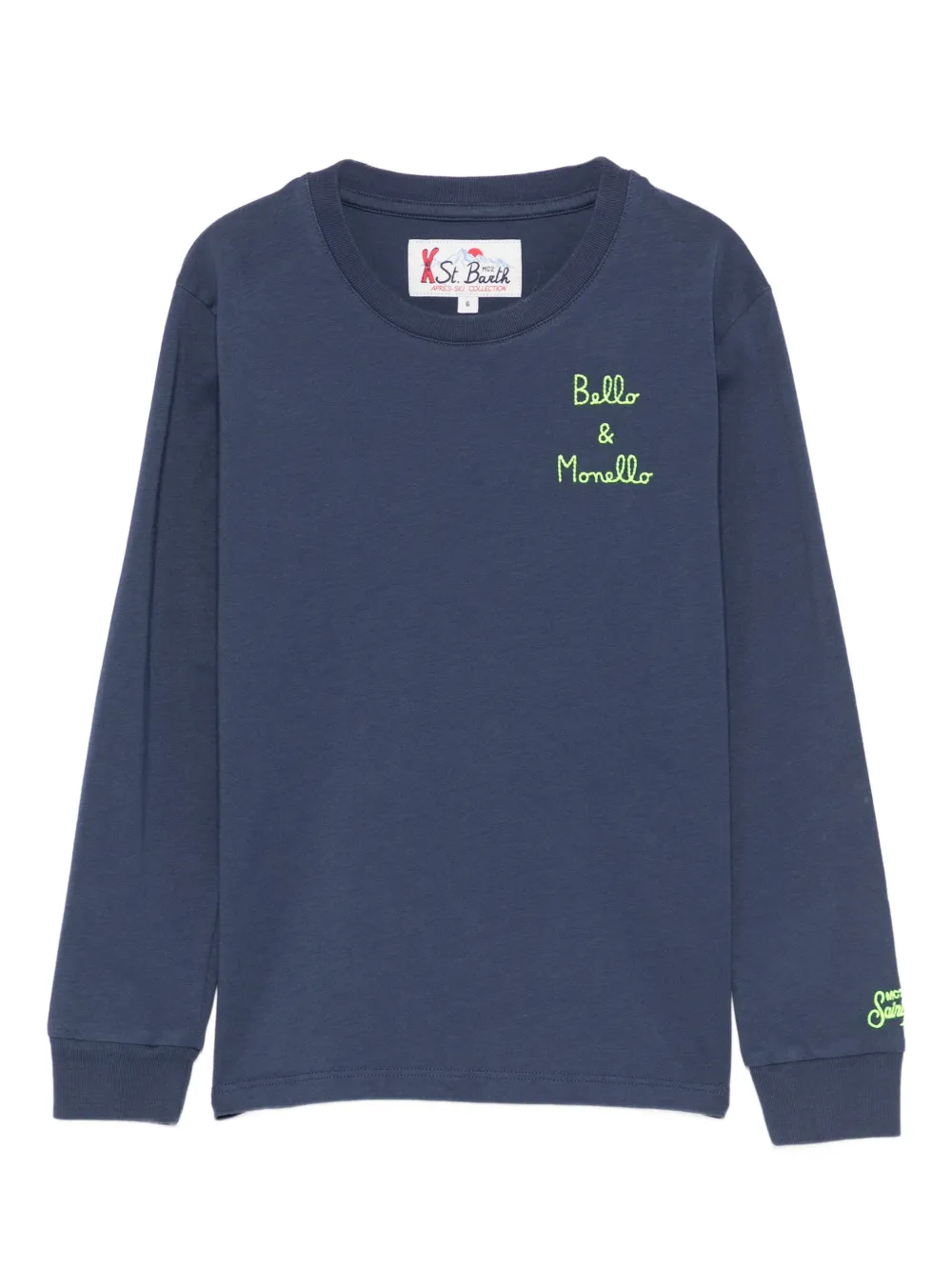 Mc2 Saint Barth Luton Jr Long-sleeve T-shirt In Blue