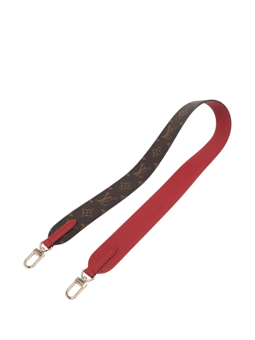 Pre-owned Louis Vuitton 2021-2025 Monogram Neverfull Bandouliere Inside Out Mm Satchel In Red