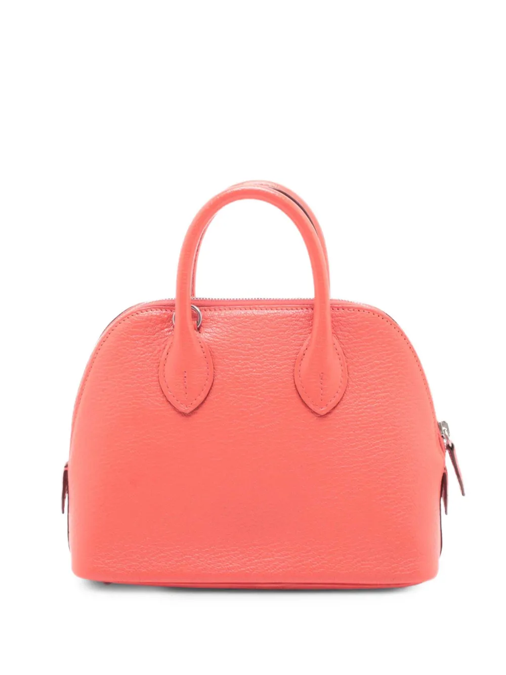 Pre-owned Hermes 2018 Mini Chevre Mysore Bolide 1923 Satchel In Orange