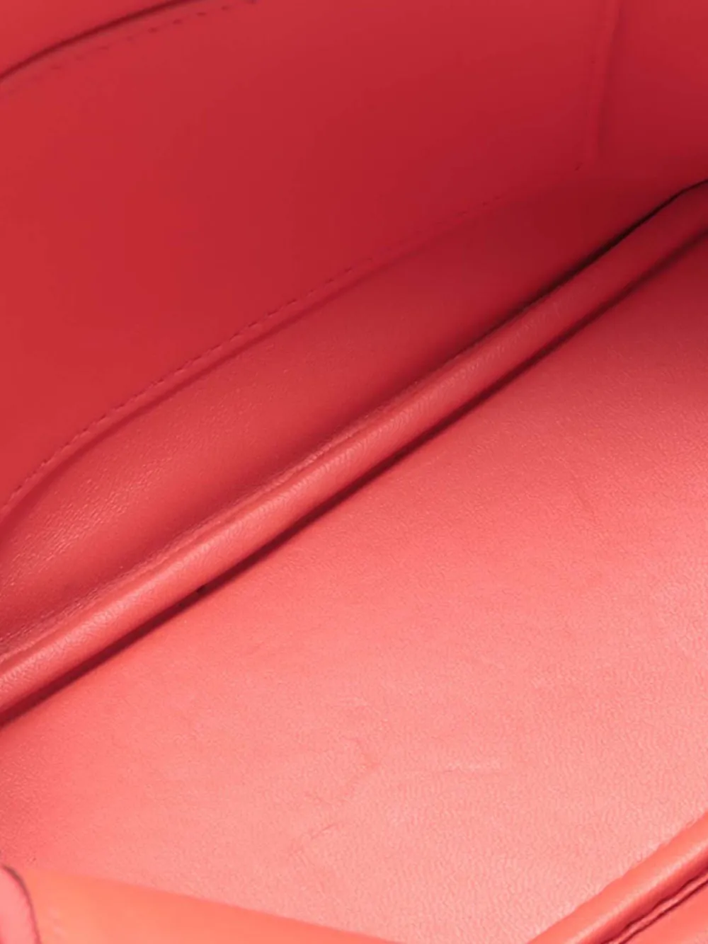 Pre-owned Hermes 2018 Mini Chevre Mysore Bolide 1923 Satchel In Orange