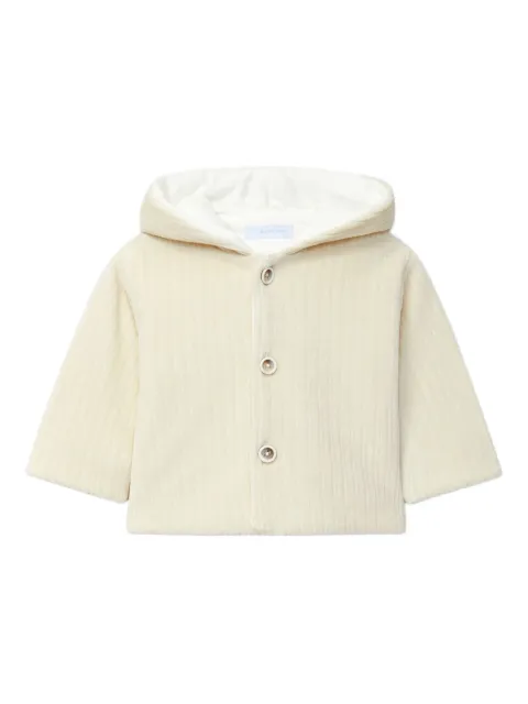 LARANJINHA hooded velvet jacket