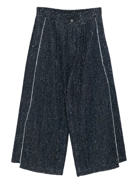 SONGZIO pantalones acampanados con diseño asimétrico