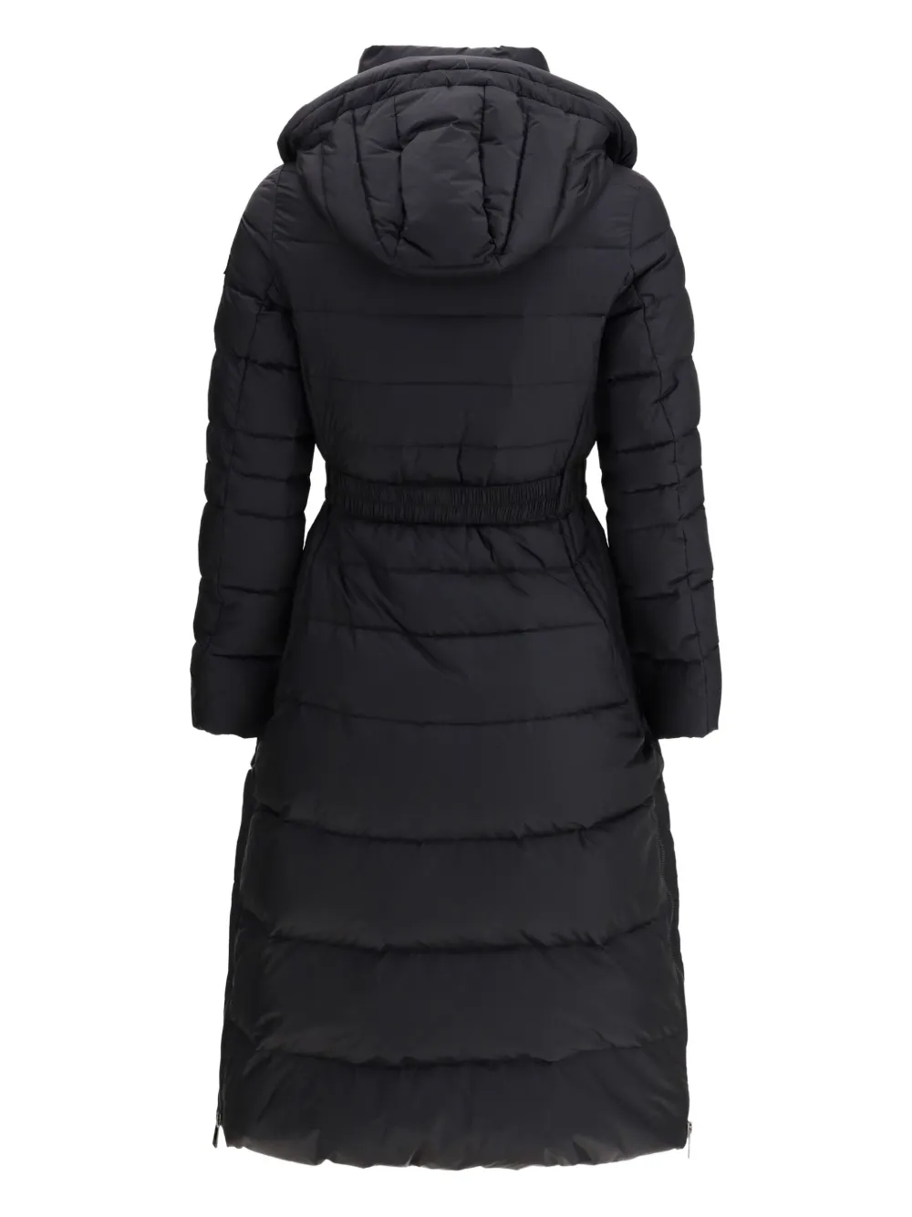 Tatras Heliconia Hooded Belted Coat In Black