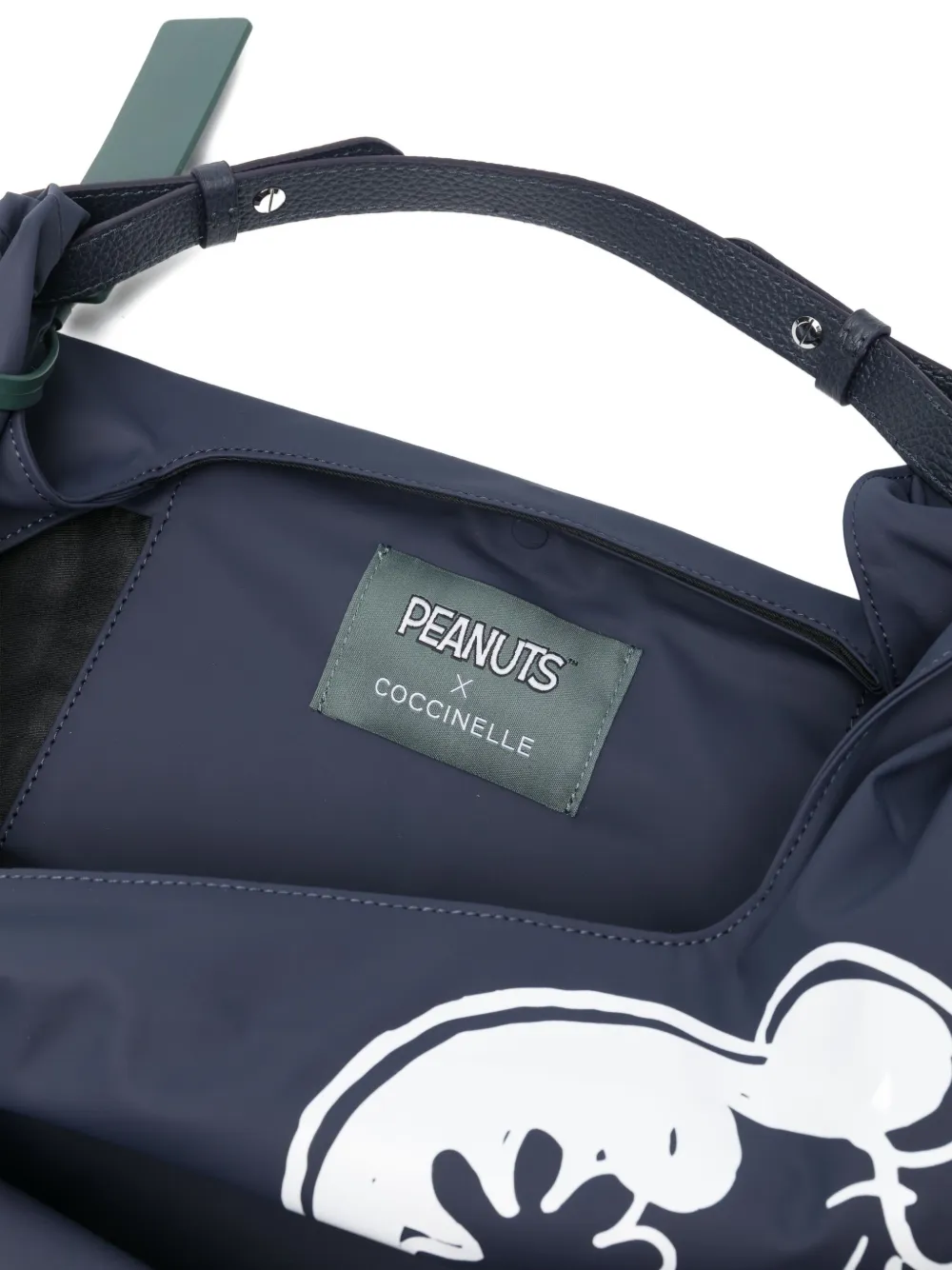 Coccinelle X Peanuts Nº10 Graphic-print Shoulder Bag In Blue