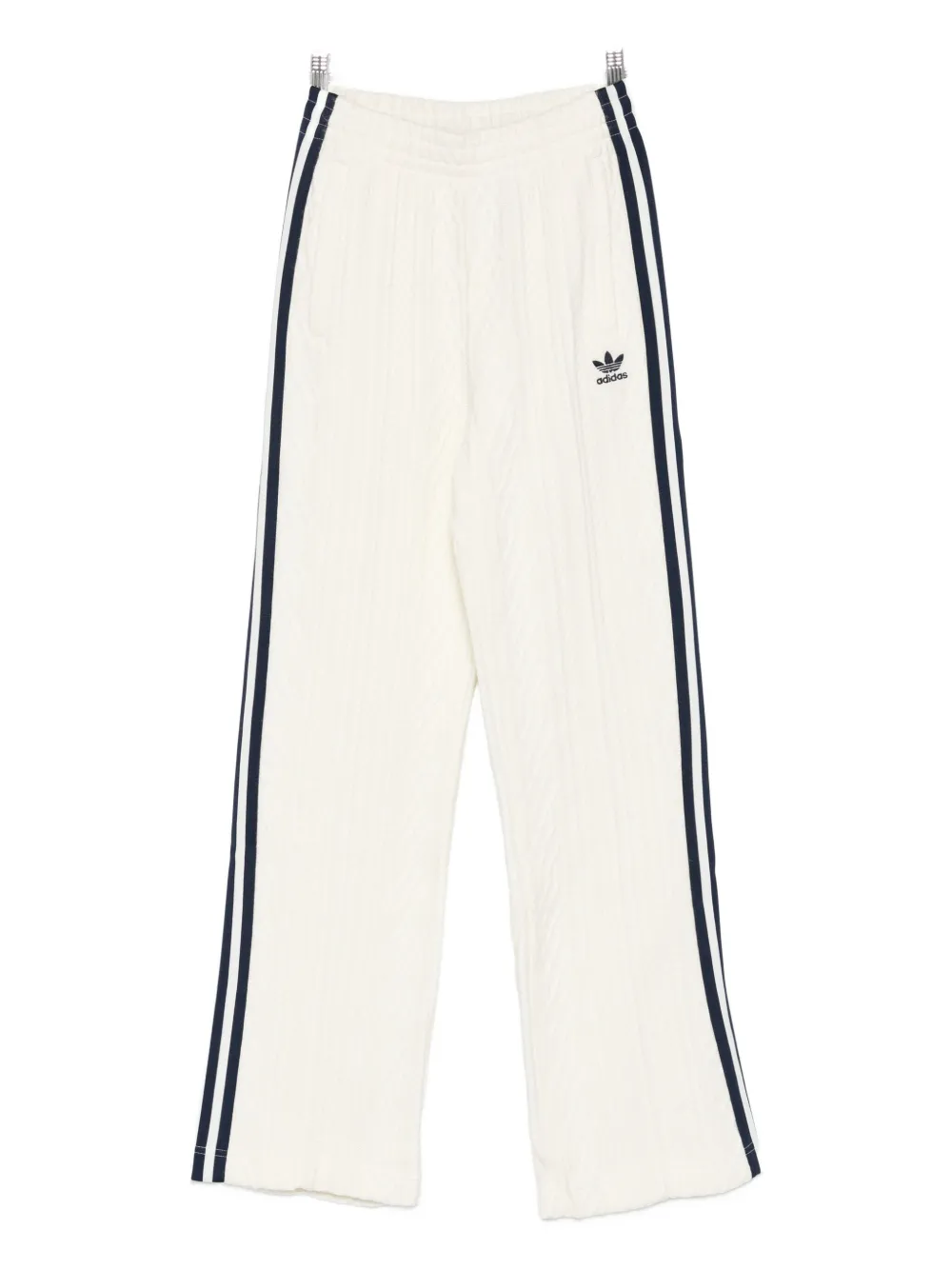 Adidas Originals Side-stripe Track Pants In White