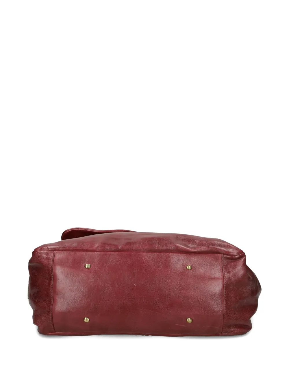 As98 Flap Leather Shoulder Bag In Red