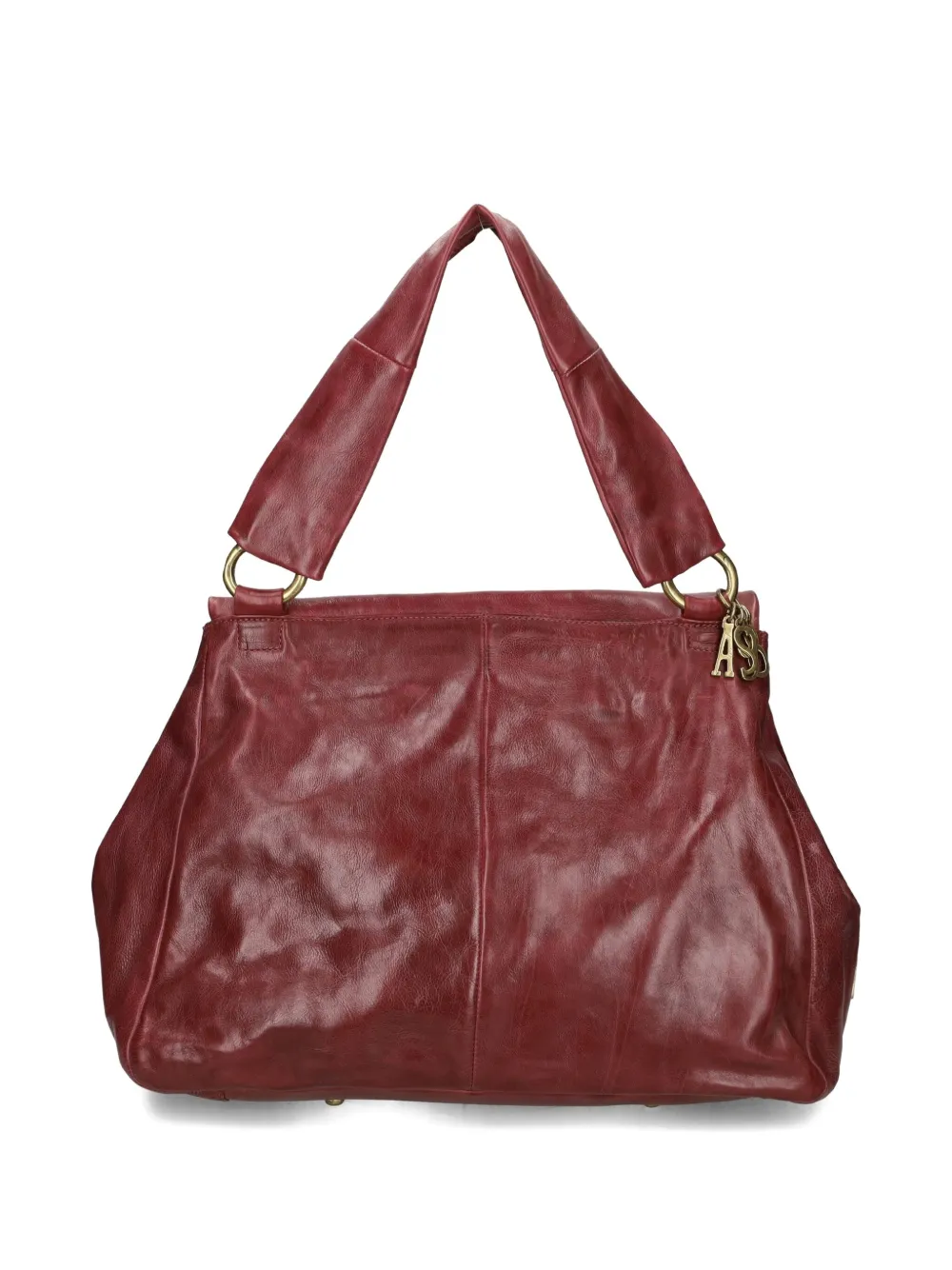 A.S.98 flap leather shoulder bag - Rood